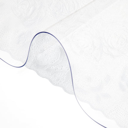 Clear PVC Table Protector 36x60 In, 2mm Thick, Waterproof