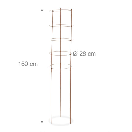 Kāpšanas auga balsts, 150 cm, 2 gab. komplekts, brūns