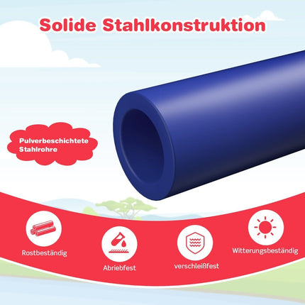 Kāpšanas rāmis ar kupolu un slidkalniņu kupola formā, 241,5 x 183 x 91,5 cm, sarkans