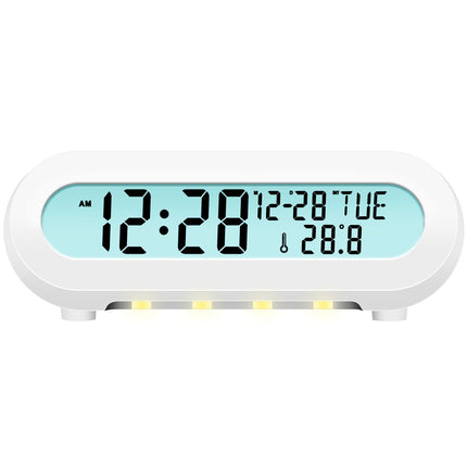 Clock radio Temp/Humidity USB-C/Battery operation White