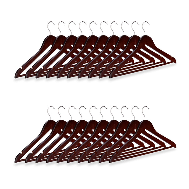Drēbju pakaramie ar bikšu stieni, 20 gab. komplekts