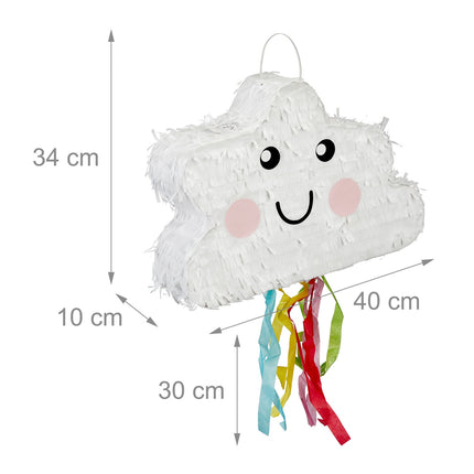 Mākoņu piñata bērnu ballītēm - piepildāma un jautra