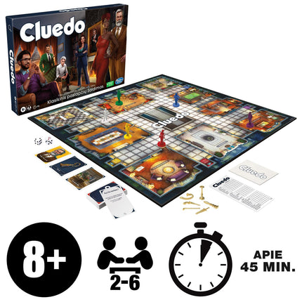 Cluedo klasiskā noslēpumu spēle (lietuviešu valodā)
