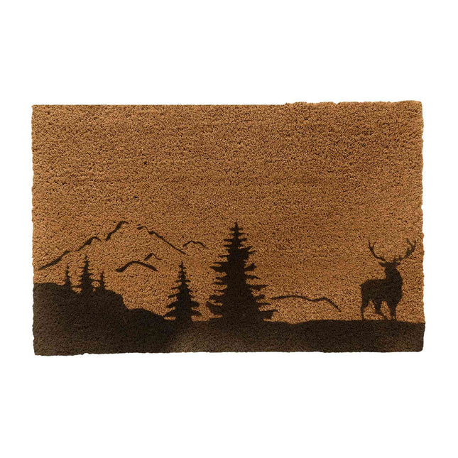 Kokosriekstu durvju paklājiņš, 80x50 cm, neslīdošs, laikapstākļiem izturīgs