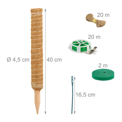Kokosriekstu batoniņi, 4 gab. iepakojumā, 40 cm, ar piederumiem