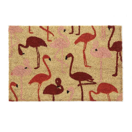 Kokosšķiedras paklājiņš ar flamingo
