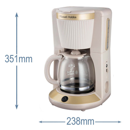 Coffee Maker, Stone-Colored, 1.25L Capacity