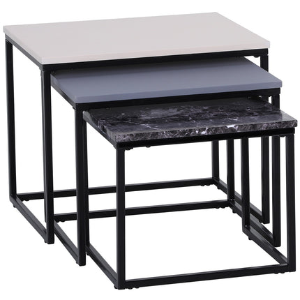 Kafijas galdiņš Moderns sānu galdiņš Kafijas galdiņš ar metāla pamatni, MDF, 3 krāsās