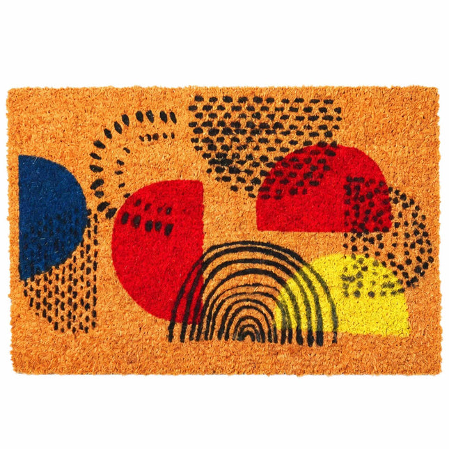 Kokosšķiedras durvju paklājiņš, 60x40 cm, netīrumus savācoša kokosšķiedra