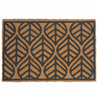Coir & PVC Doormat, 60 x 40 cm, Natural & Black