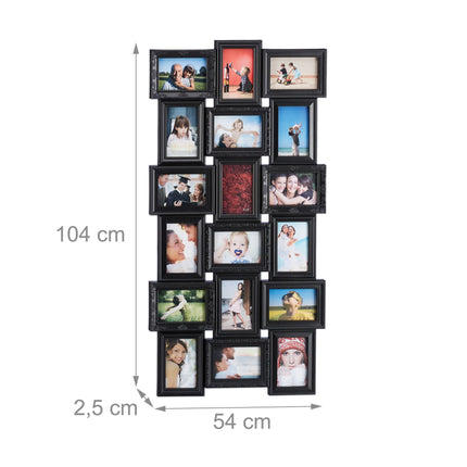 Kolāžas rāmis 18 fotogrāfijām
