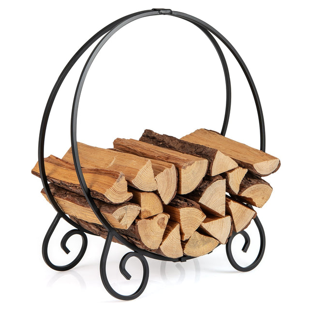 Saliekams metāla malkas statīvs, iekštelpām/āram, 59 cm