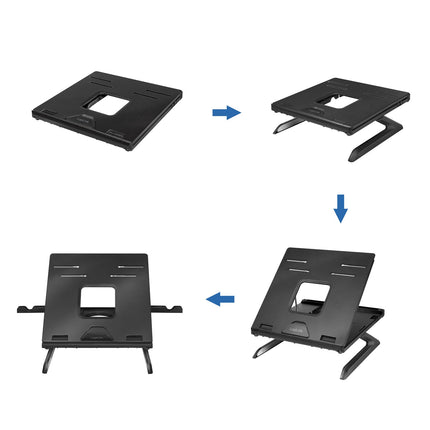 Collapsible laptop stand and height adjustable Sv