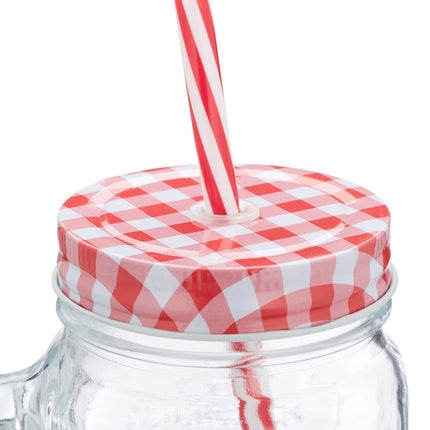 Colorful drinking glasses with lid set of 10