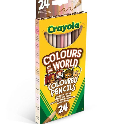Krāsainie zīmuļi, 24 gab., Crayola Colours of the World