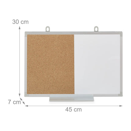 Ziņojumu dēļa un magnētiskās tāfeles kombinācija