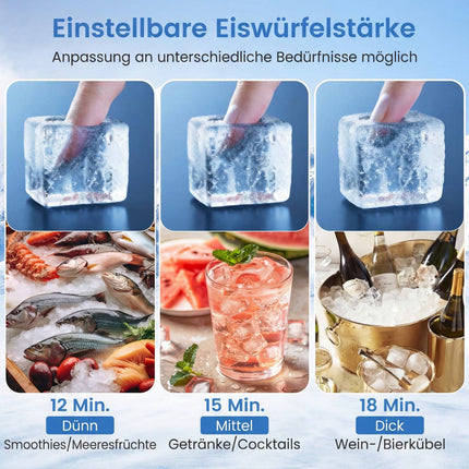 Komerciālais ledus automāts, 25-30 kg/dienā, nerūsējošais tērauds