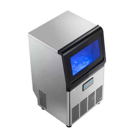 Commercial Ice Maker 41 kg 24h, 6 kg Bin, Stainless
