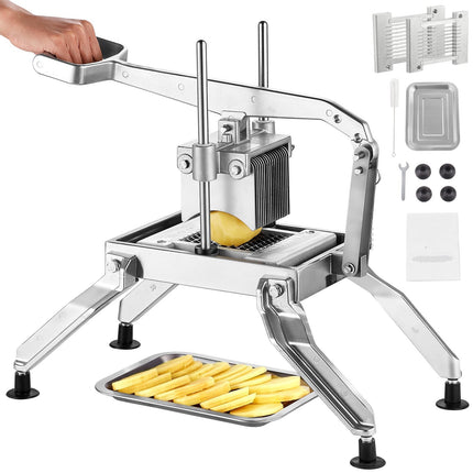 Commercial Tomato Slicer, 1/4 & 1/2 In, Suction Feet