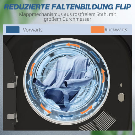 Kompakts 4 kg ventilācijas žāvētājs ar UV sterilizāciju, melns