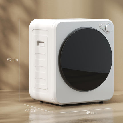 Kompakts veļas žāvētājs, 4 kg, 5 programmas, 800 W/400 W, balts
