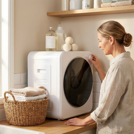 Kompakts veļas žāvētājs, 4 kg, 5 programmas, 800 W/400 W, balts