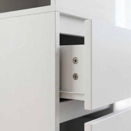 Kompakts MDF naktsgaldiņu komplekts ar atvilktnēm, 64x24x30 cm