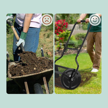 Komposta izkliedētājs dārzam 65 litri