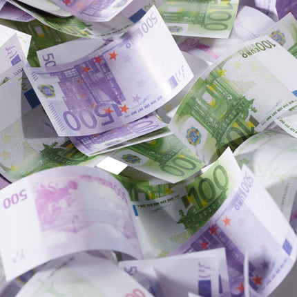 Konfeti lielgabals 40 cm banknotes