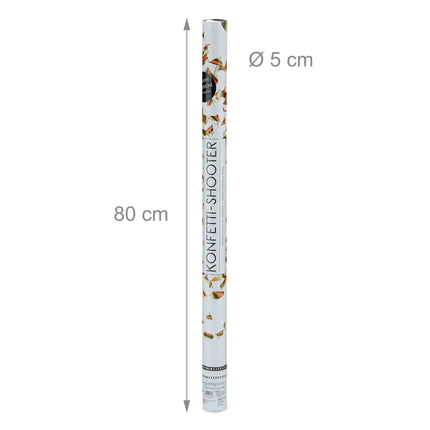 Konfeti lielgabals 80 cm zelta krāsā