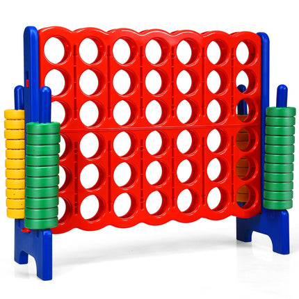 "Connect Four Game 4 Wins" galda spēle "Chetri in a Row Game" ar 42 Jumbo gredzeniem