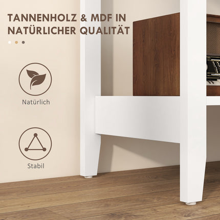 Konsoles galds, priekšnama galds, sānu galds ar 2 atvilktnēm, kumodes ieeja, masīvkoks 80 x 40 x 75 cm