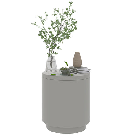 Vēss bāra sānu galdiņš ar noņemamu galda virsmu, 10 l dzērienu dzesētājs, bistro galdiņš, mazs terases galdiņš ballītēm, kempingam, gaiši pelēks