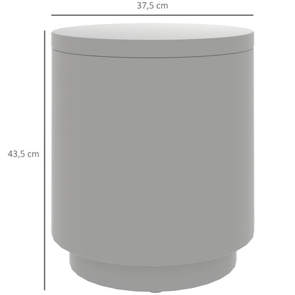 Vēss bāra sānu galdiņš ar noņemamu galda virsmu, 10 l dzērienu dzesētājs, bistro galdiņš, mazs terases galdiņš ballītēm, kempingam, gaiši pelēks