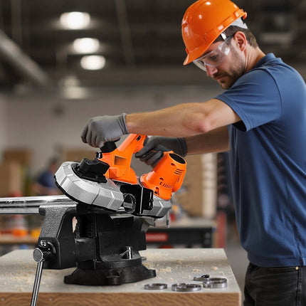 Cordless Portable Band Saw, 65mm Cut, Brushless Motor