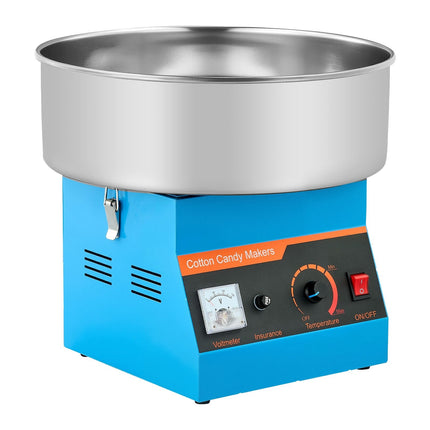 Cotton Candy Machine 1000W, 38cm Stainless Bowl, Blue