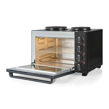 Mini virtuves krāsns 35L ar diviem sildriņķiem 1000W un 700W, 3200W, konvekcija