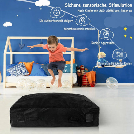 Sensorais paklājiņš triecieniem, 119 cm x 99 cm, putuplasta bloki, mazgājams pārvalks