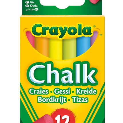 Crayola pretputekļu krāsainie krītiņi, 12 gab.