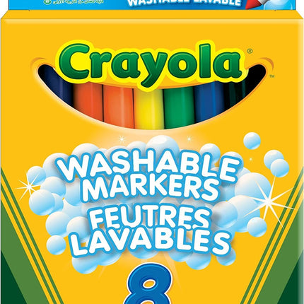 Crayola Ultraclean 8 īpaši mazgājami marķieri