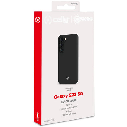 Cromo Soft rubber case Galaxy S23 5G Black