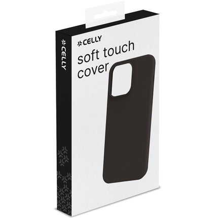 Cromo Soft rubber case iPhone 15 Black
