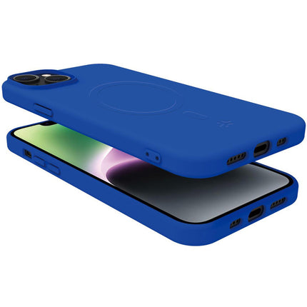 Cromomag Soft rubber case MagSafe iPhone 15 Blue