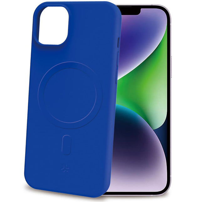 Cromomag Soft rubber case MagSafe iPhone 15 Plus Blue