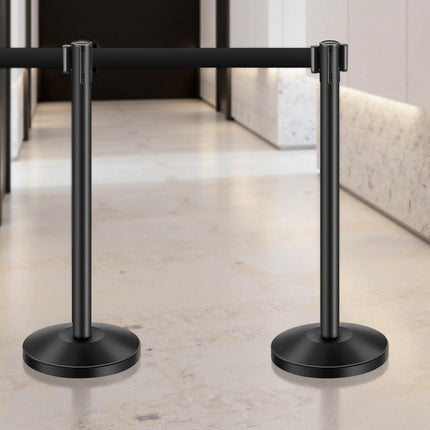 Crowd Control Stanchion Set, 6 Posts with 6.5 ft Belts