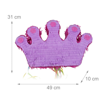 Crown Pinjata komplekts ar kociņu un acu masku