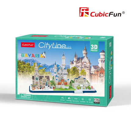 Cubicfun 3D puzle Pilsētas līnija Bavārija