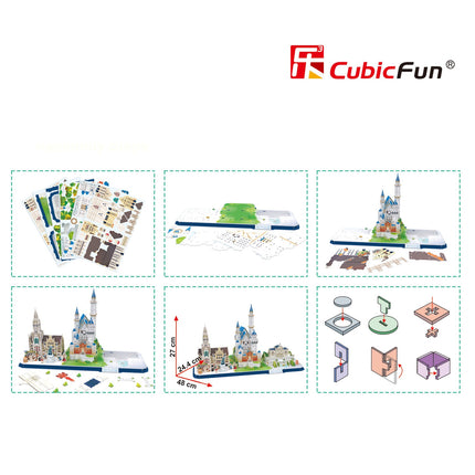 Cubicfun 3D puzle Pilsētas līnija Bavārija