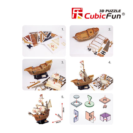 Cubicfun 3D mīkla Santa Maria
