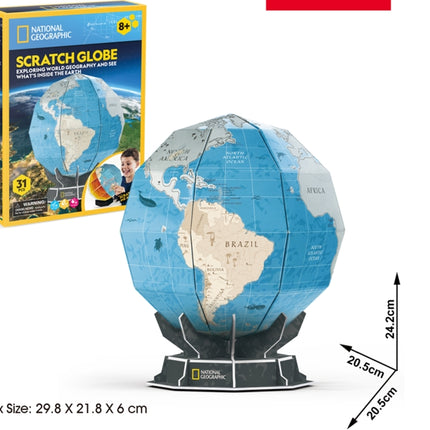 Cubicfun 3D puzle Skrāpējama globusa